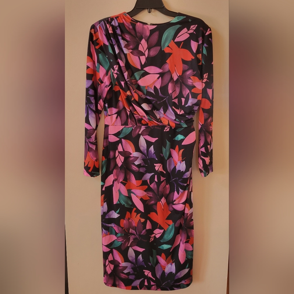 Alexia Admor Floral Print Long Sleeve Dress